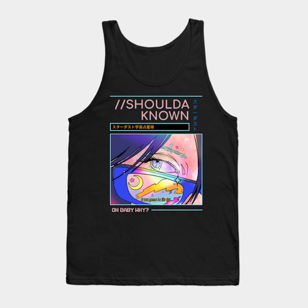 Anime style blue eye Tank Top by Legendary Skins Tees